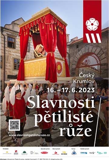 Slavnosti Slavnosti pětilisté růže 2023, plakát česky